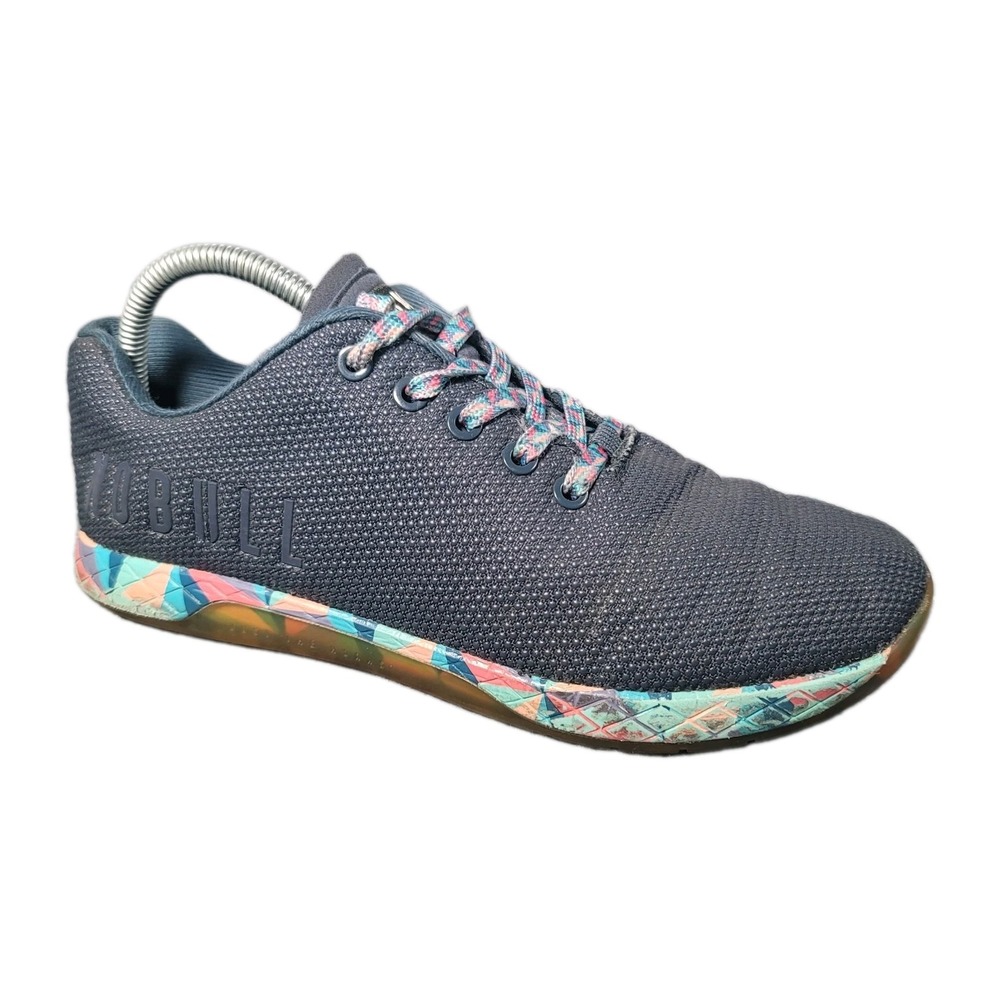 NOBULL Outwork Blue Wild Trainer Sneaker Shoe Multi Color Mens Sz 8 Womens 9.5
